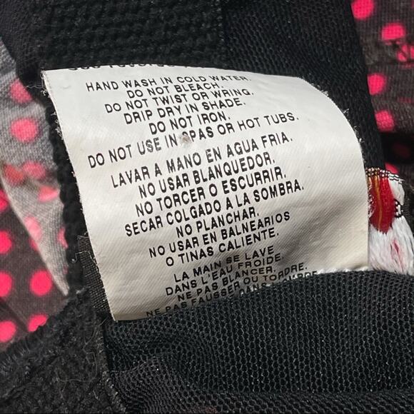 Gabar SZ 20W Blouson Tankini Swimwear Polka Dot Molded Shelf Bra Side Tie Multi - Picture 8 of 8